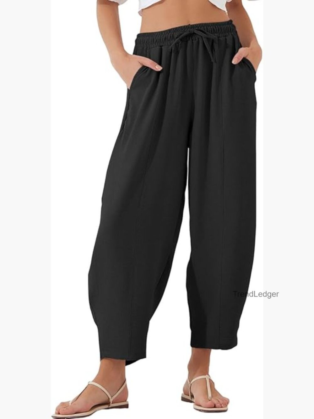 High Waisted Wide Leg Palazzo Trousers Casual Work Pants